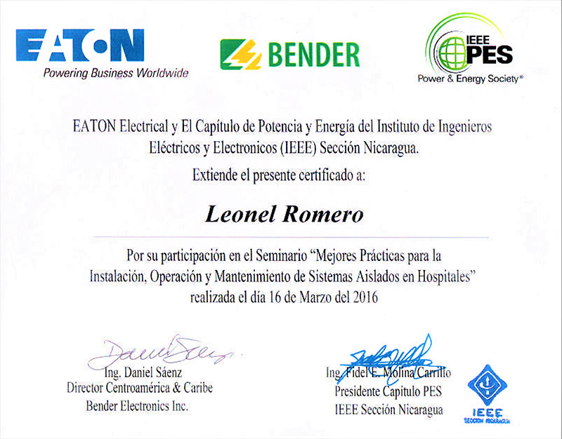 Instalación, operación y mantenimiento eléctrico de hospitales.